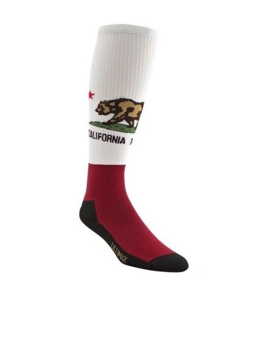 Wigwam F6153 California Republic Pro White Knee High Large Men 9-12 Women 10-13