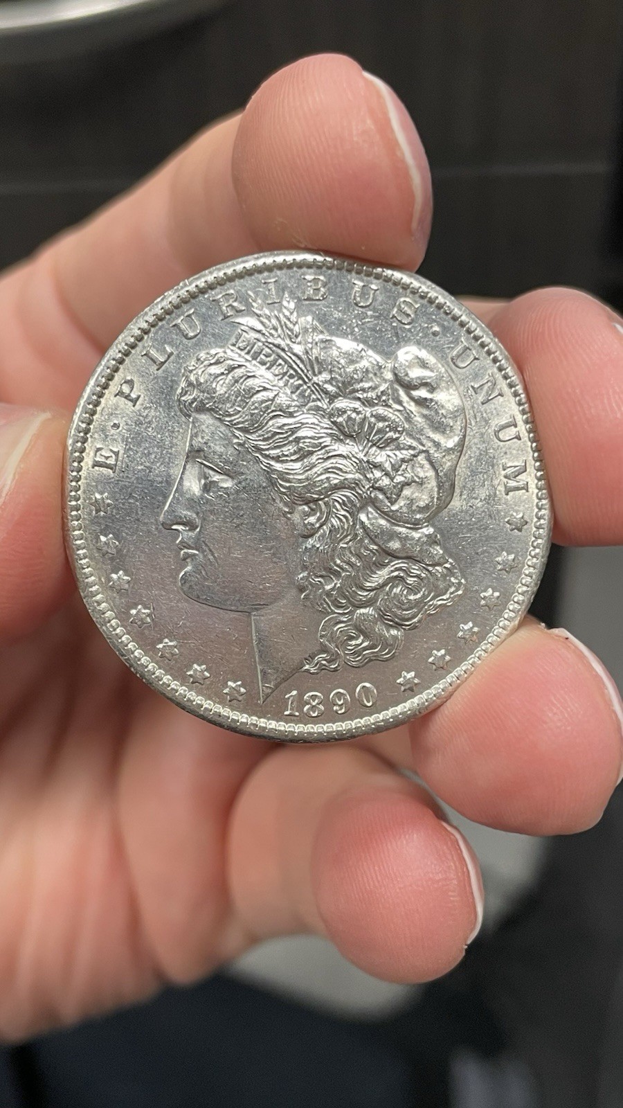 1890-S Morgan Dollar $1 BU -90% Silver