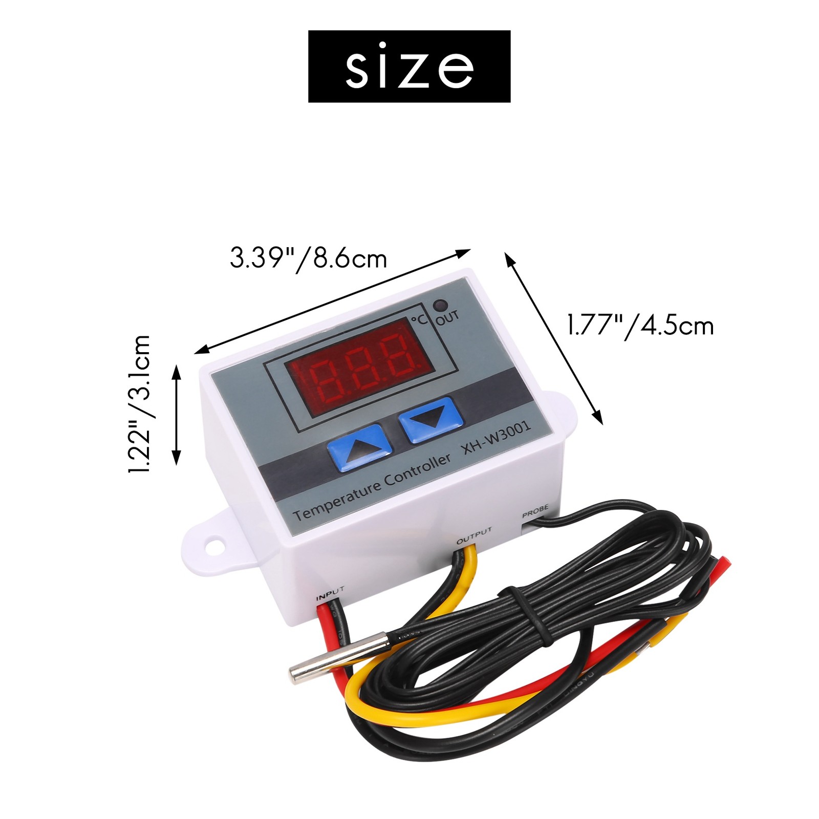 220V Digital LED Temperature Controller 10A Thermostat Control with 3446