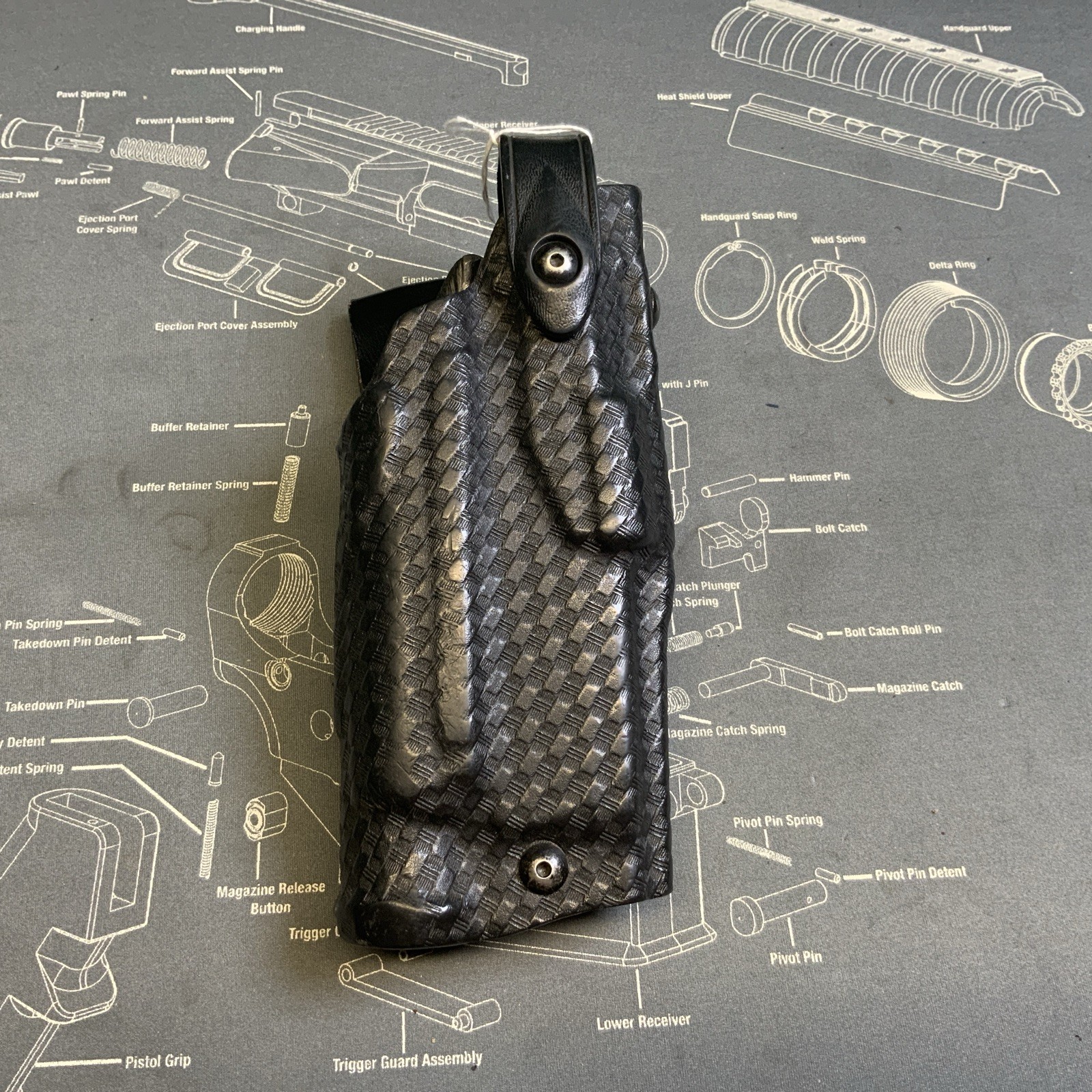 Safariland Basketweave Duty Holster 6360-4502 RH SIF P-320 5” IT M3 LIGHT