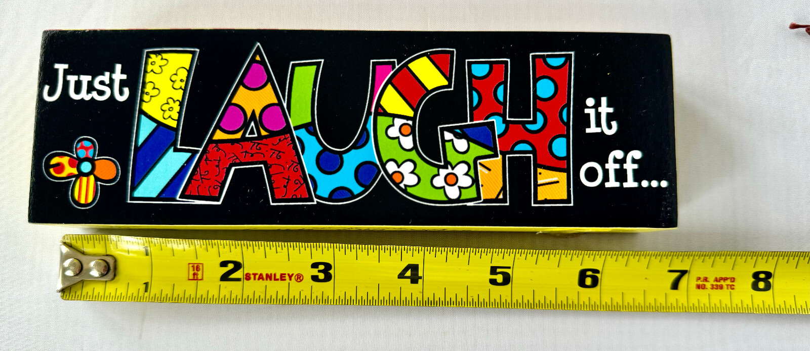 Britto Sentiment Desk Block – LAUGH ** NEW **