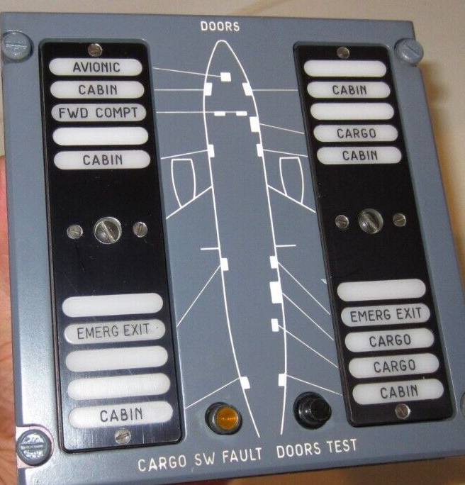 AIRBUS DOOR LOCK WARNING BOX 303-0250-3 MADE IN FRANCE AIRCRAFT DIAGRAM