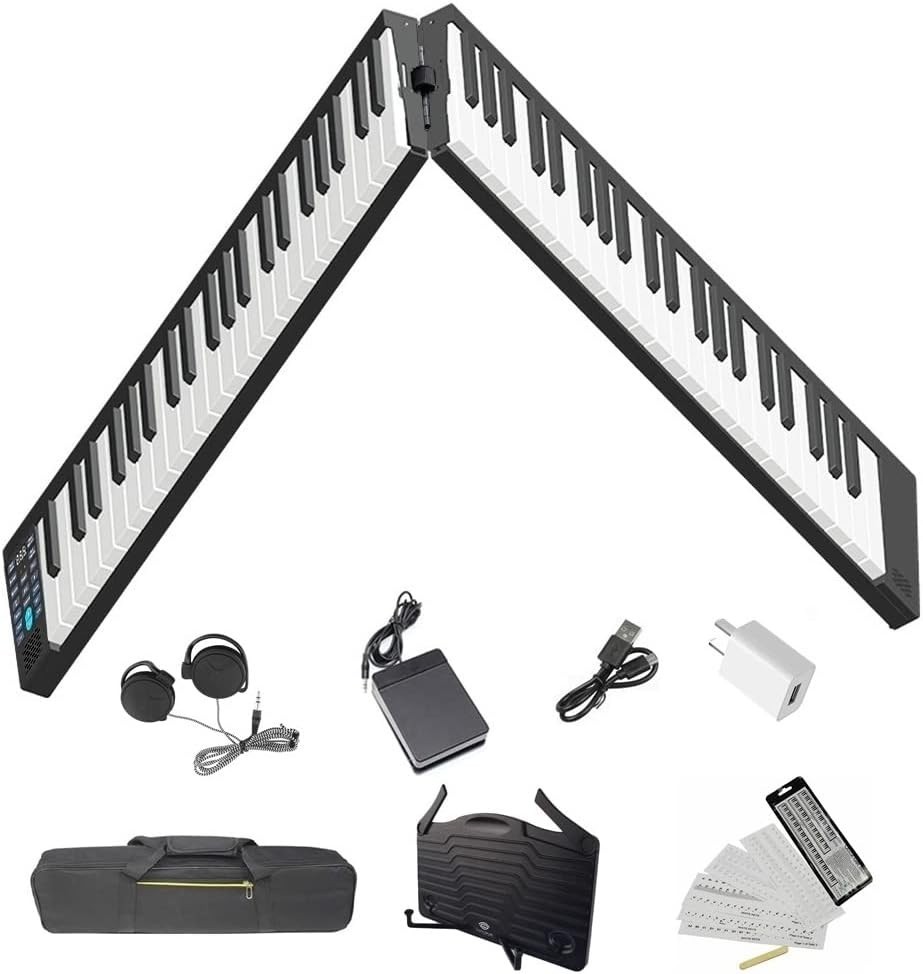 Longeye FOLD Digital Piano, 88 Keys, Foldable Black New