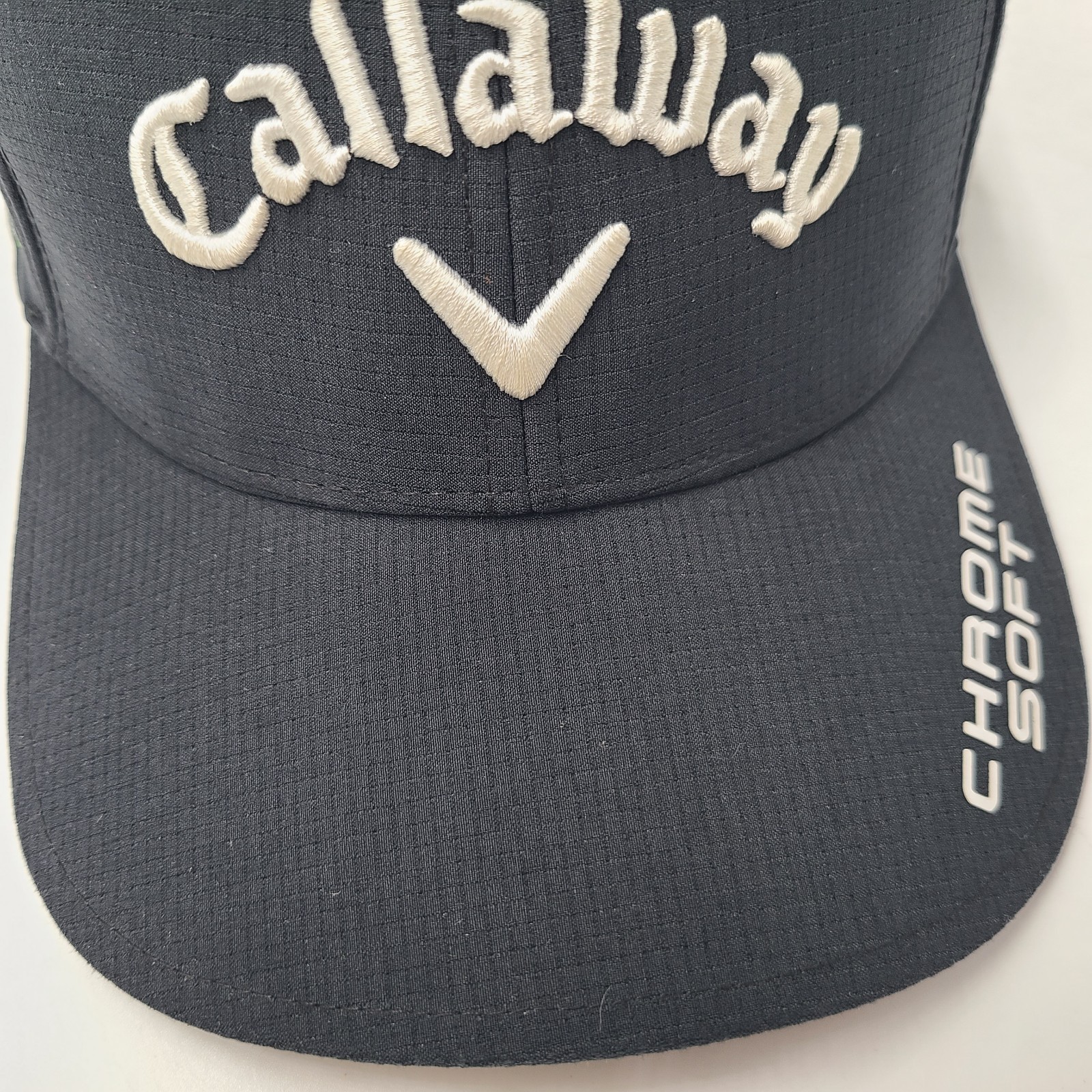 Callaway Hat Adjustable Golf Chrome Soft Apex Epic Odyssey Black White Polyester