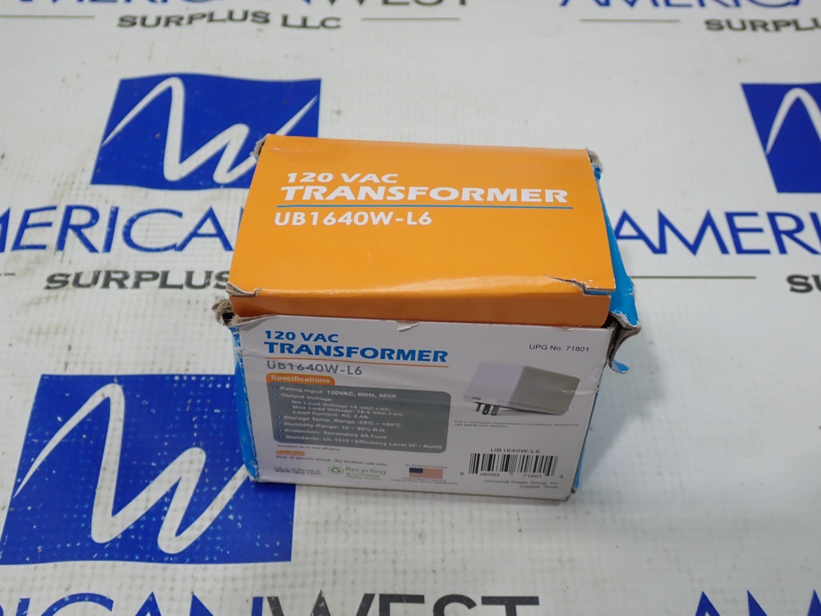 Universal Power 120V Transformer UB1640W-L6