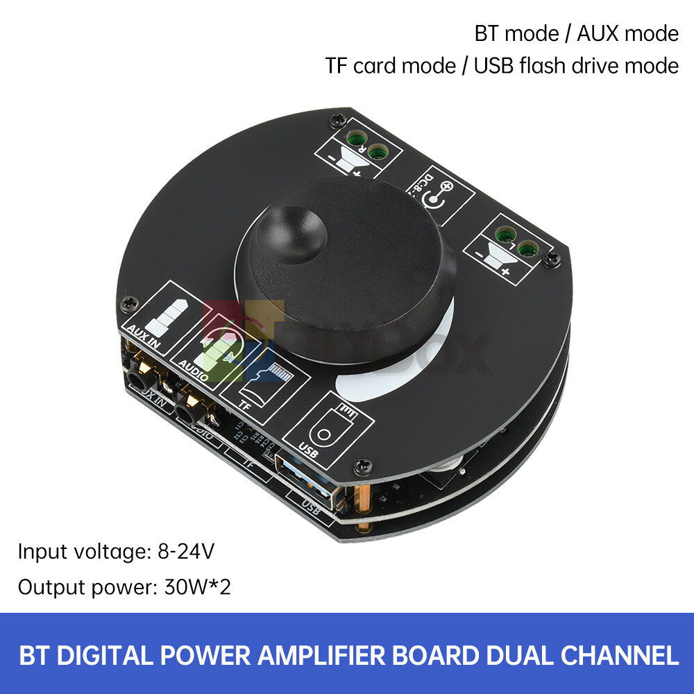 Dual Channel HIFI Digital Stereo Amplifier TPA3116 Bluetooth Amplifier Board AUX