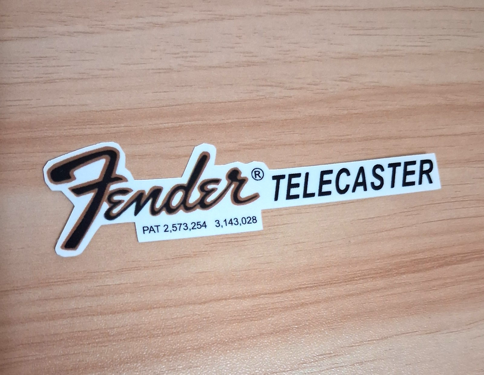 Fender Telecaster 1960s -1970s Style Waterslide Decal Pre-Cut & Ready to Use