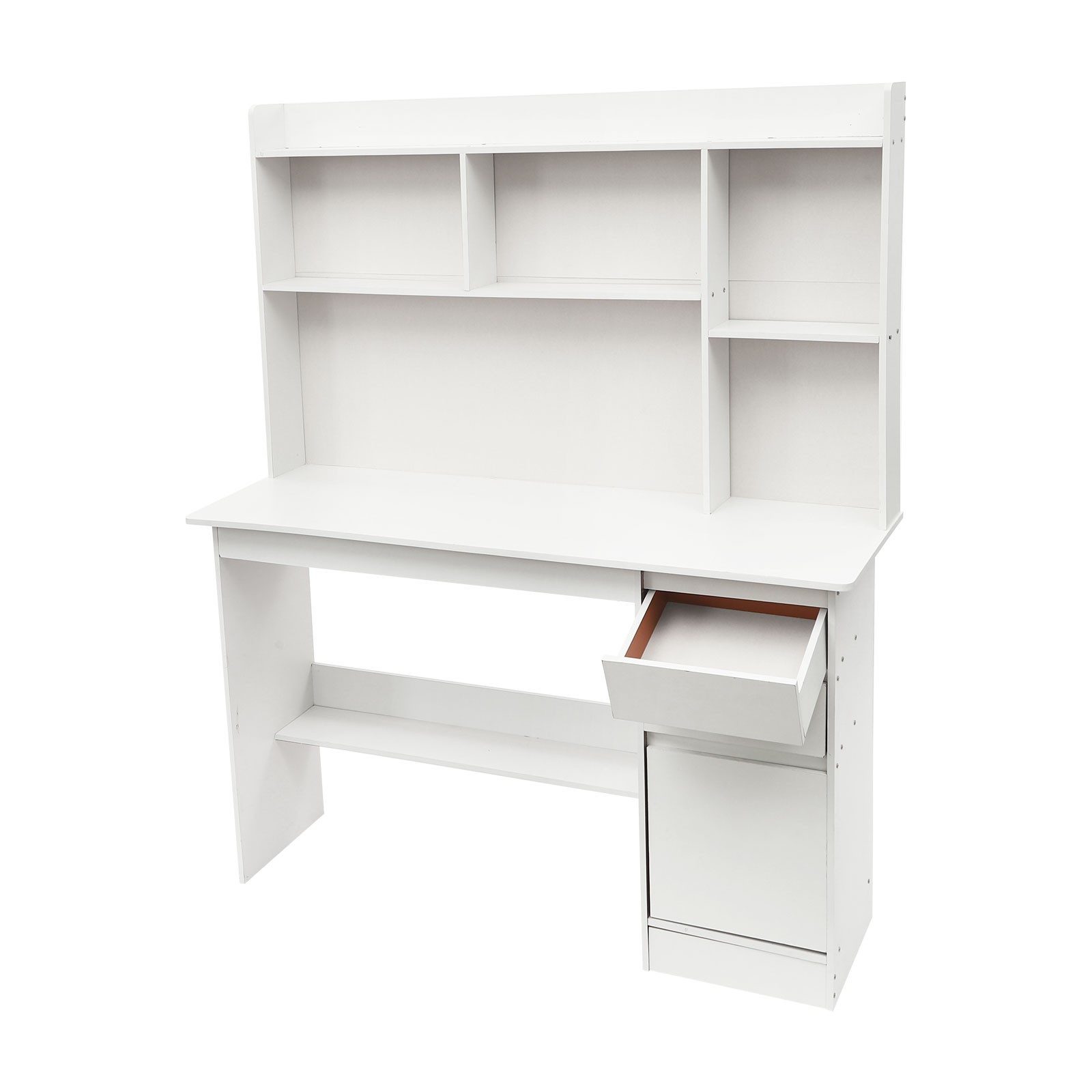 2 Drawers Home Office Desk, Modern Computer Desk, Rectangular Wood Office Desk