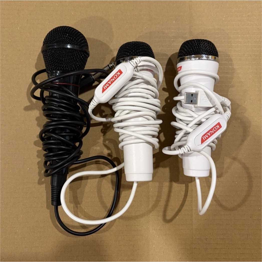Lot of 3 USB microphones, Philips and Konami