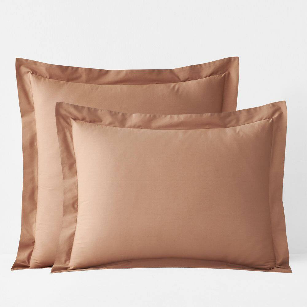Company Cotton Percale Clay Cotton King Sham