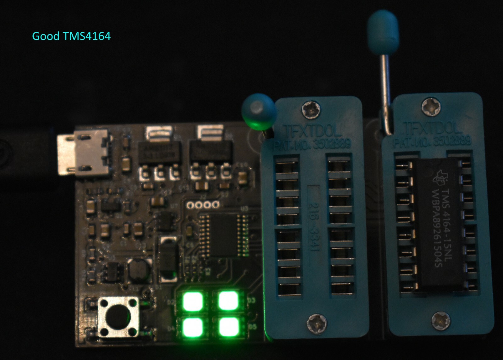 Dynamic RAM (DRAM) Tester for Retro Computers (4Kbit to 1Mbit).