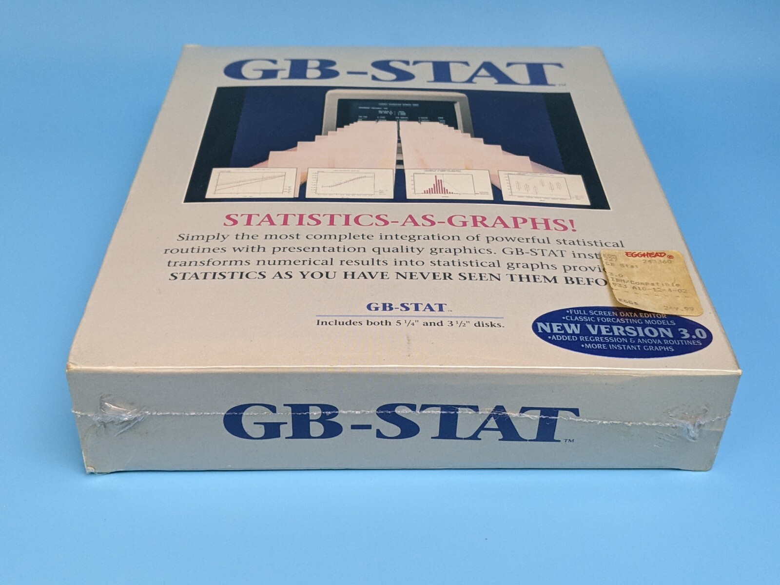 GB-STAT V3.0 Statistics As Graphs Dynamic Microsystems: Software / VTG 1990 DOS