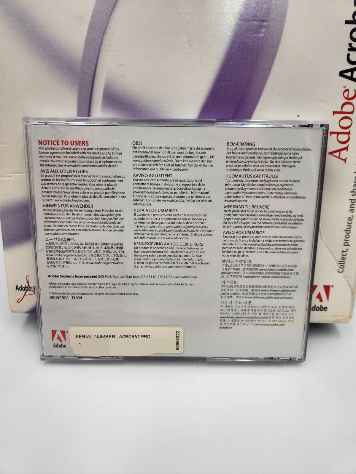 Adobe Acrobat 7.0 Professional for Windows 2004 Complete Retail USED