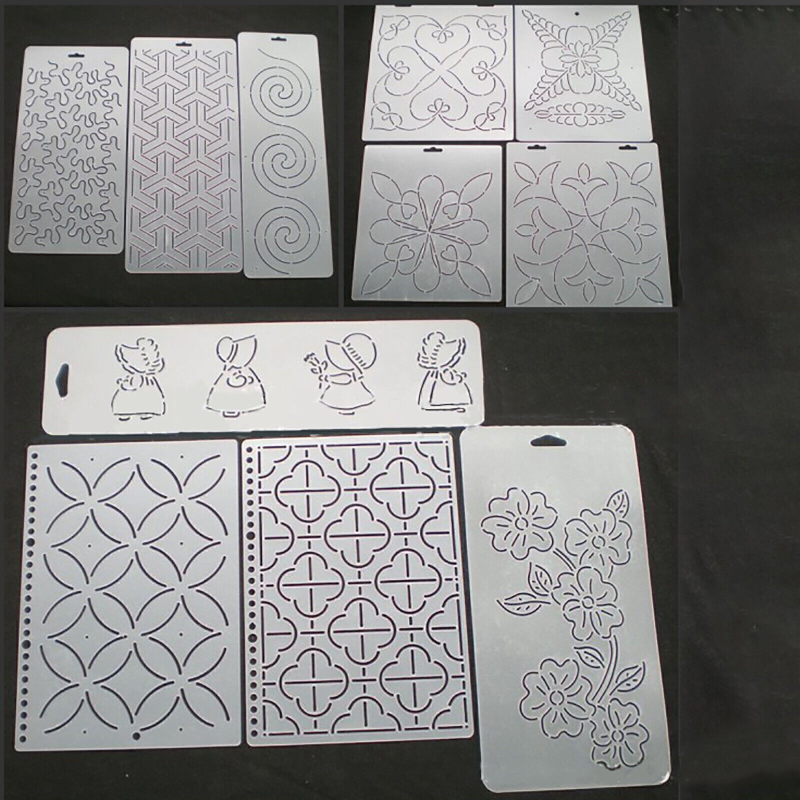 Quilting Template Stencils DIY Tools for Drawing Tracing Picture Sewing Craft