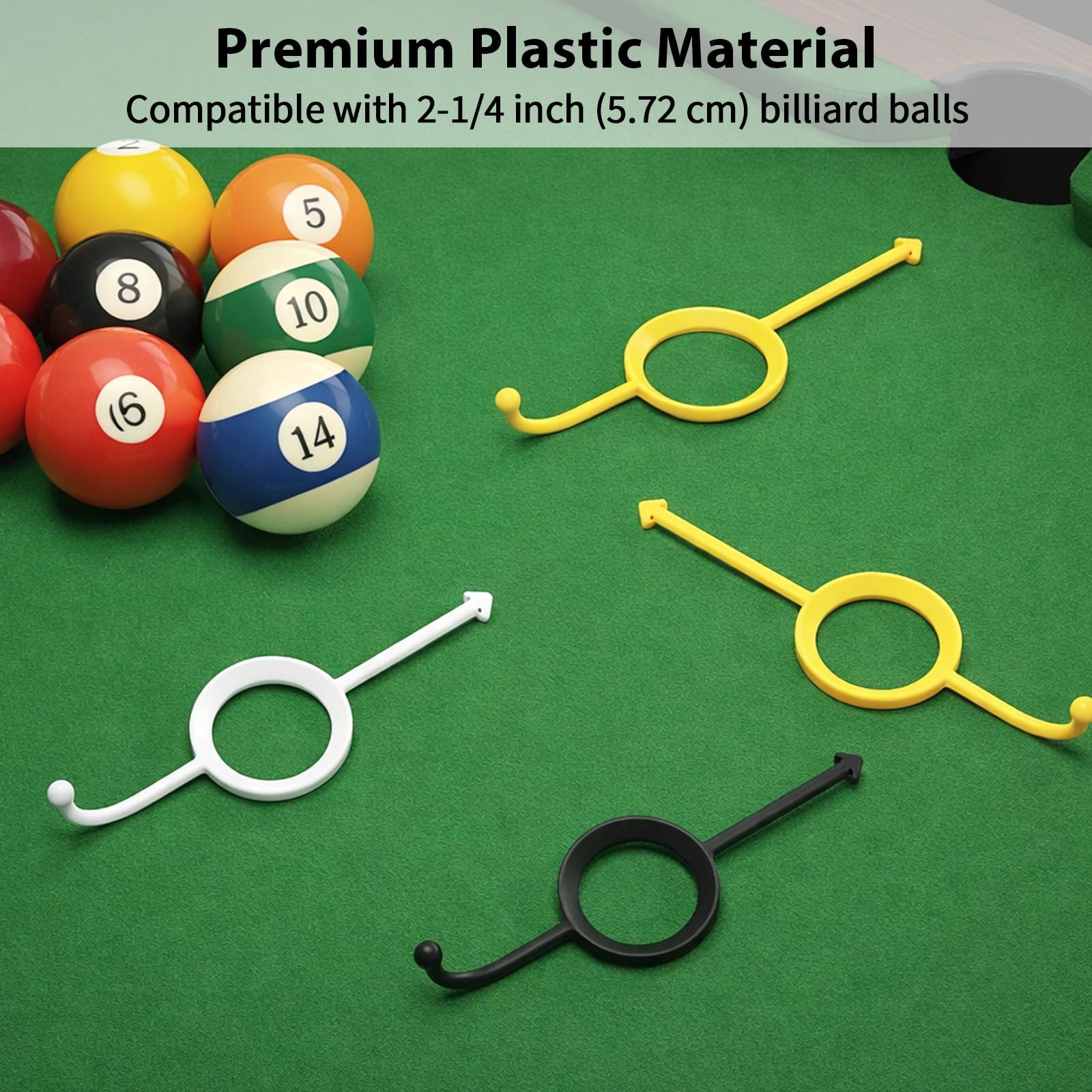 Pool Shot Aiming Aid 9Pcs Precision Billiards Trainer Device Accessory