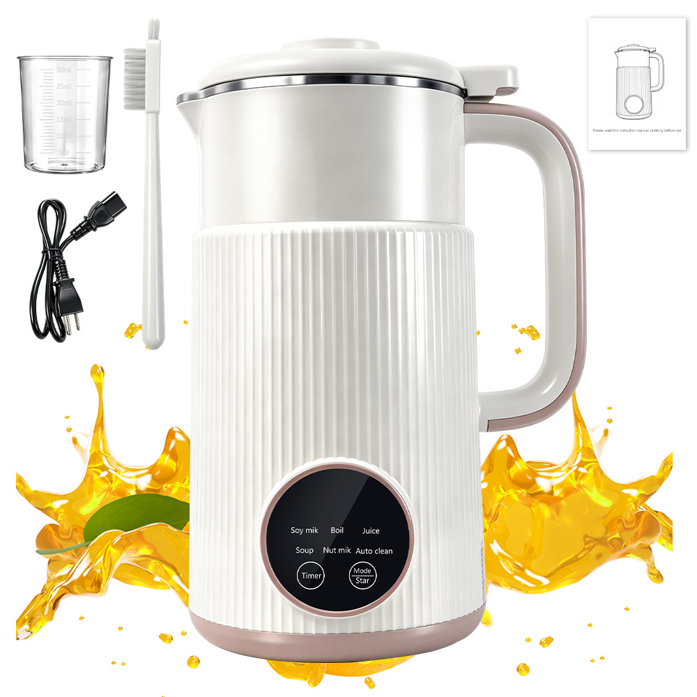 MDHAND Automatic Nut Milk Maker Machine Homemade Almond Oat Coconut Soy 800ml