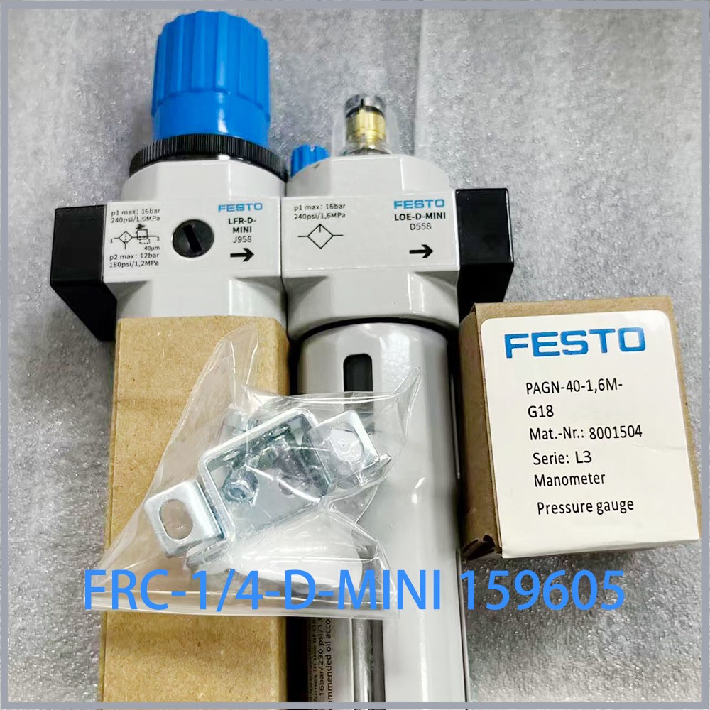 Festo New In Box FRC-1/4-D-MINI 159605 Pressure regulator Expedited Shipping