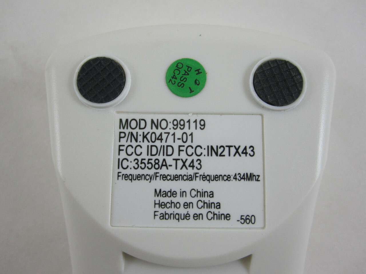 Hunter Geniune Replacement Handheld Ceiling Fan Remote Control Transmitter 99119