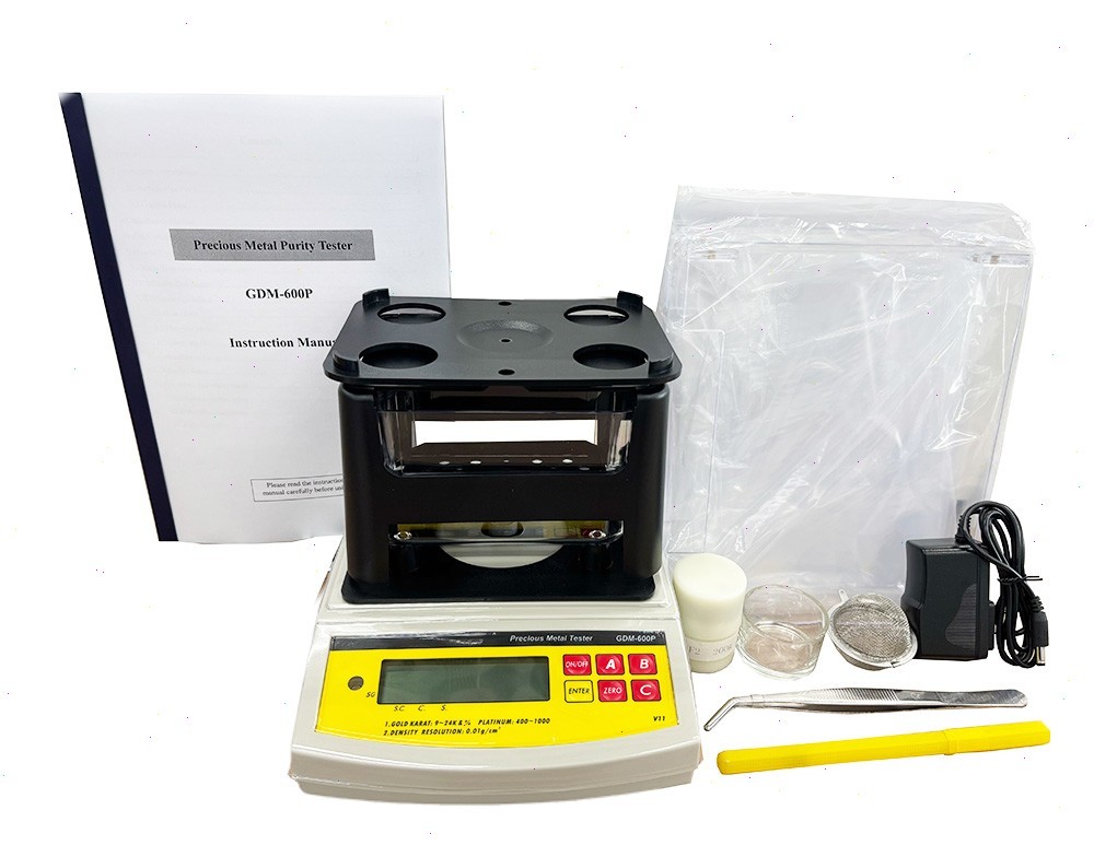 Gold Purity Tester with Weight Range 0.005g-600g Density Resolution 0.001g/cm3