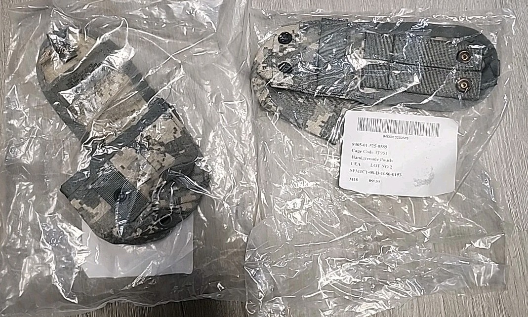 Set Of 2 Military Issued MultiCam Hand Grenade Pouch 8465-01-525-0589