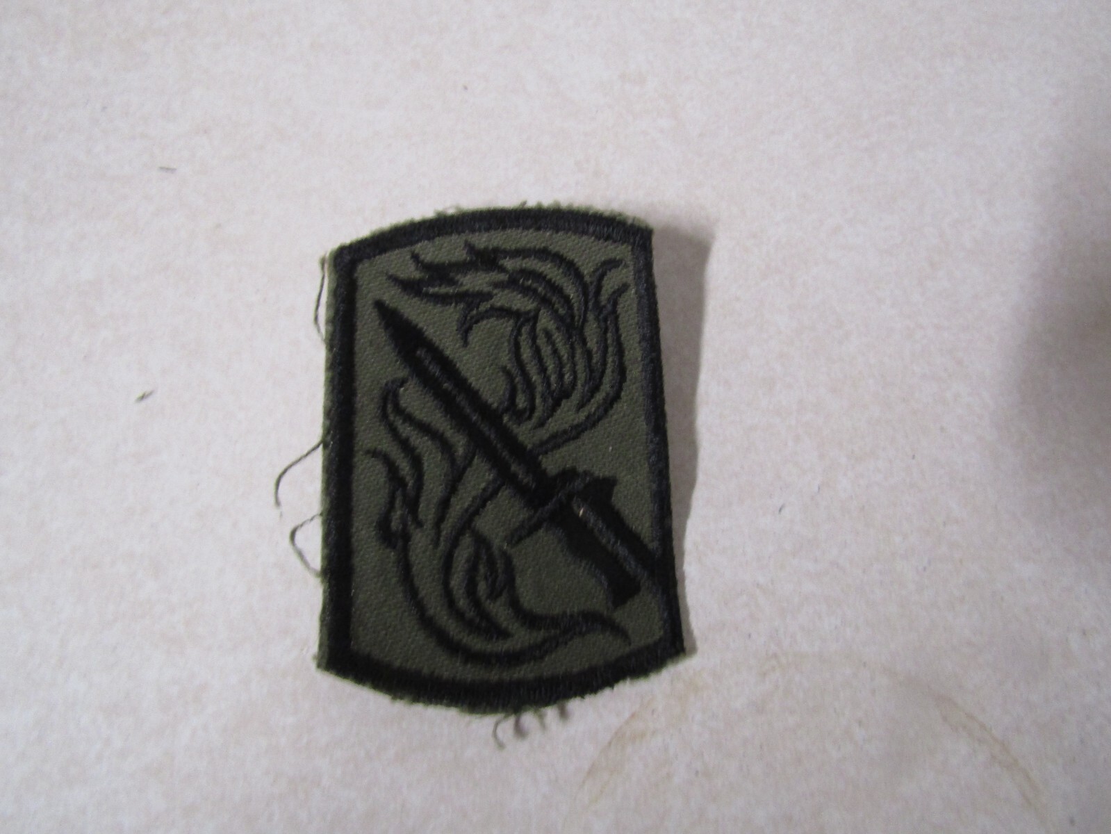 MILITARY PATCH SEW ON OLDER VIETNAM ERA 198TH INFANTRY BRIGADE