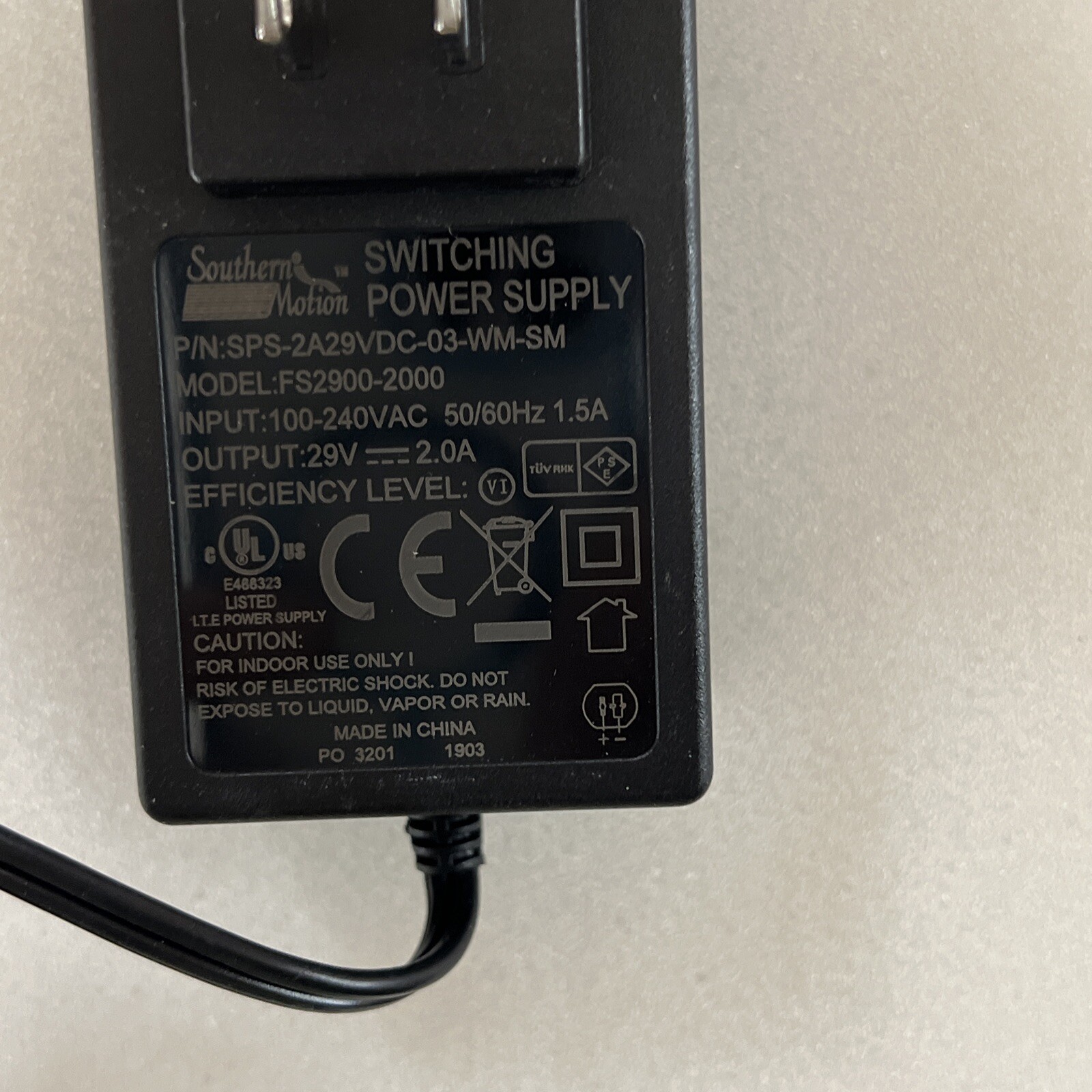 Southern Motion - Power Recliner Replacement Power Supply New Original Equipment