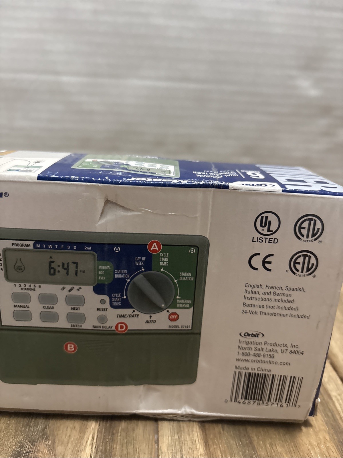 Orbit WaterMaster 6-Station 57161 Outdoor/Indoor Programable Sprinkler Timer
