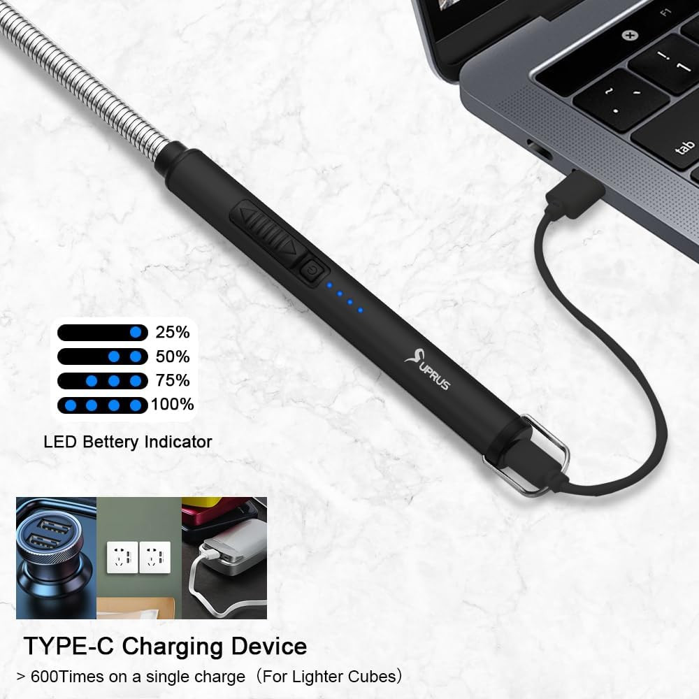 Encendedor De Arco Electrico Recargable USB a Prueba De Viento Para Cocinar