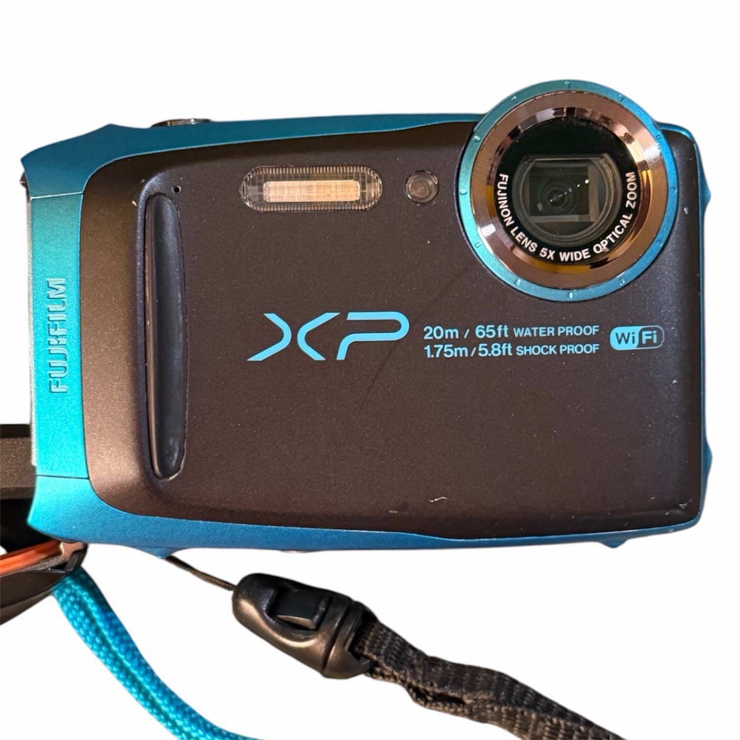 Fujifilm FinePix XP120 Waterproof Shockproof Wi-Fi 16MP 5x Zoom 3in Blue/Black