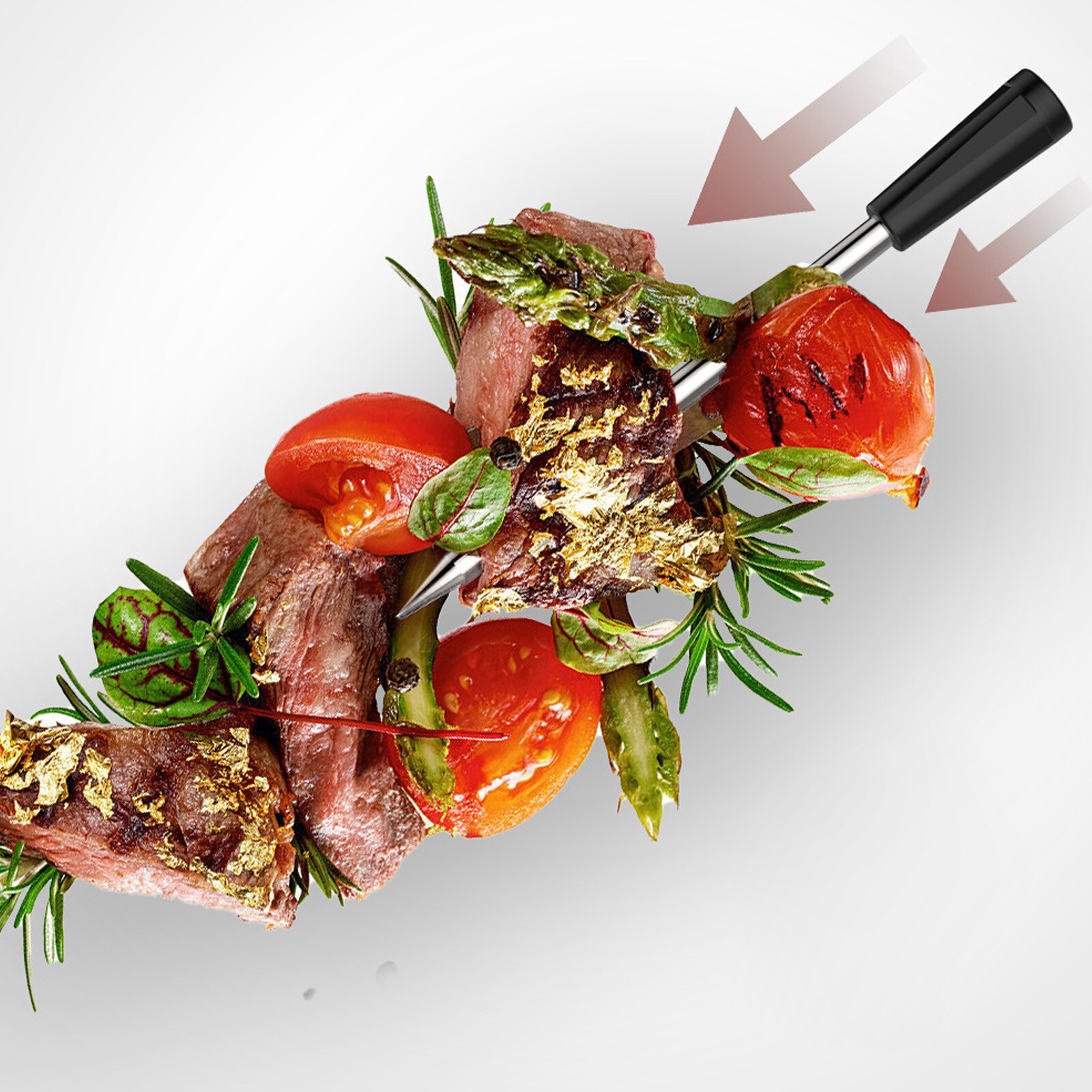 Wireless 4 Probe Digital Bluetooth Smart Meat Thermometer For Oven Grill BBQ