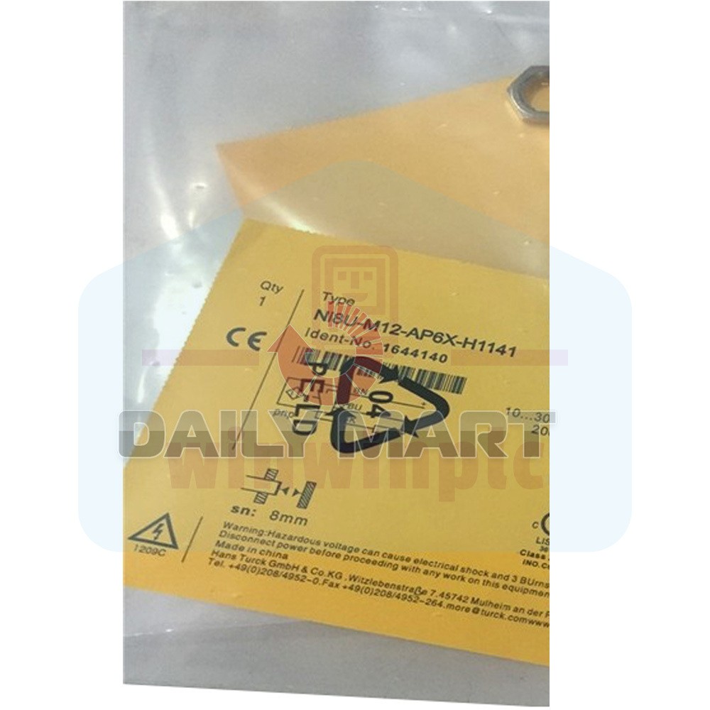 New Turck Ni8U-M12-AP6X-H1141 Inductive Proximity Switch Sensor, 8mm