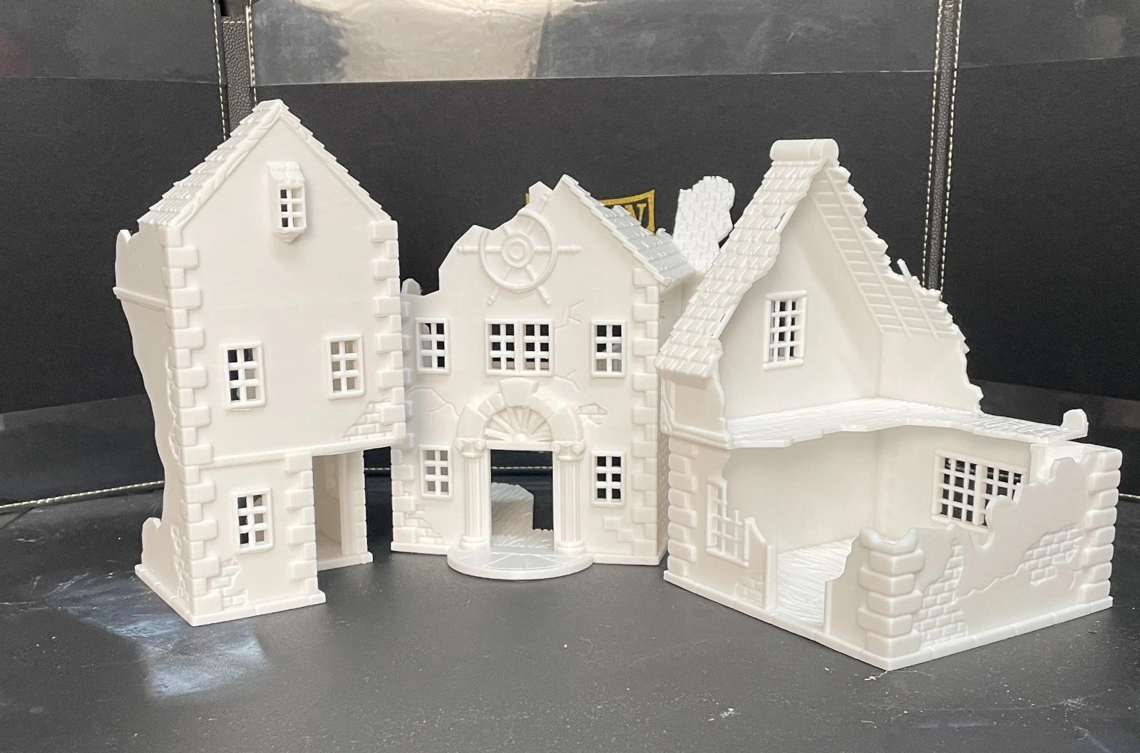 Fantasy Ruins Medieval Houses 3D Printed Terrain 28mm 32mm for Wargaming RPG D&D