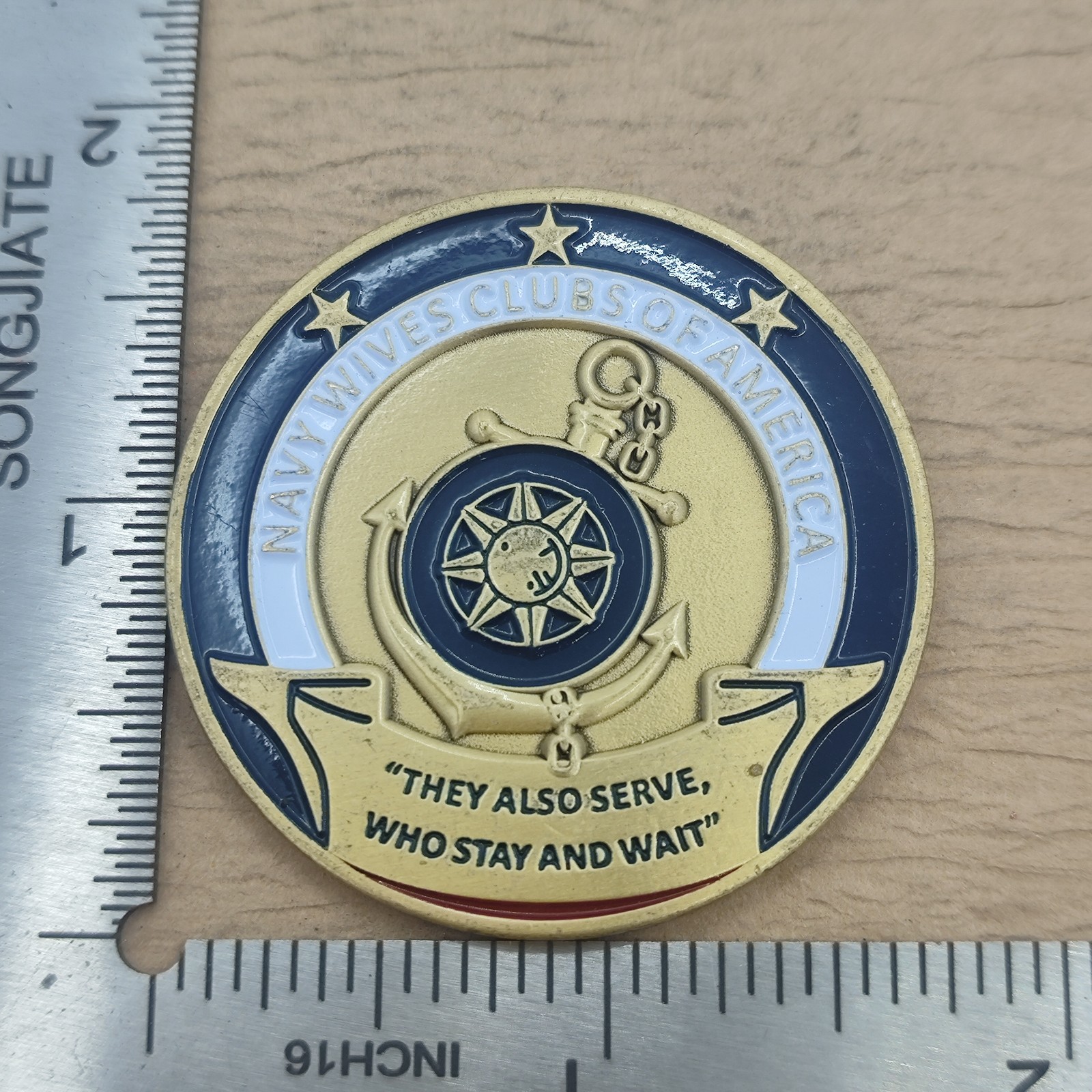 Navy Wives Clubs America Coin