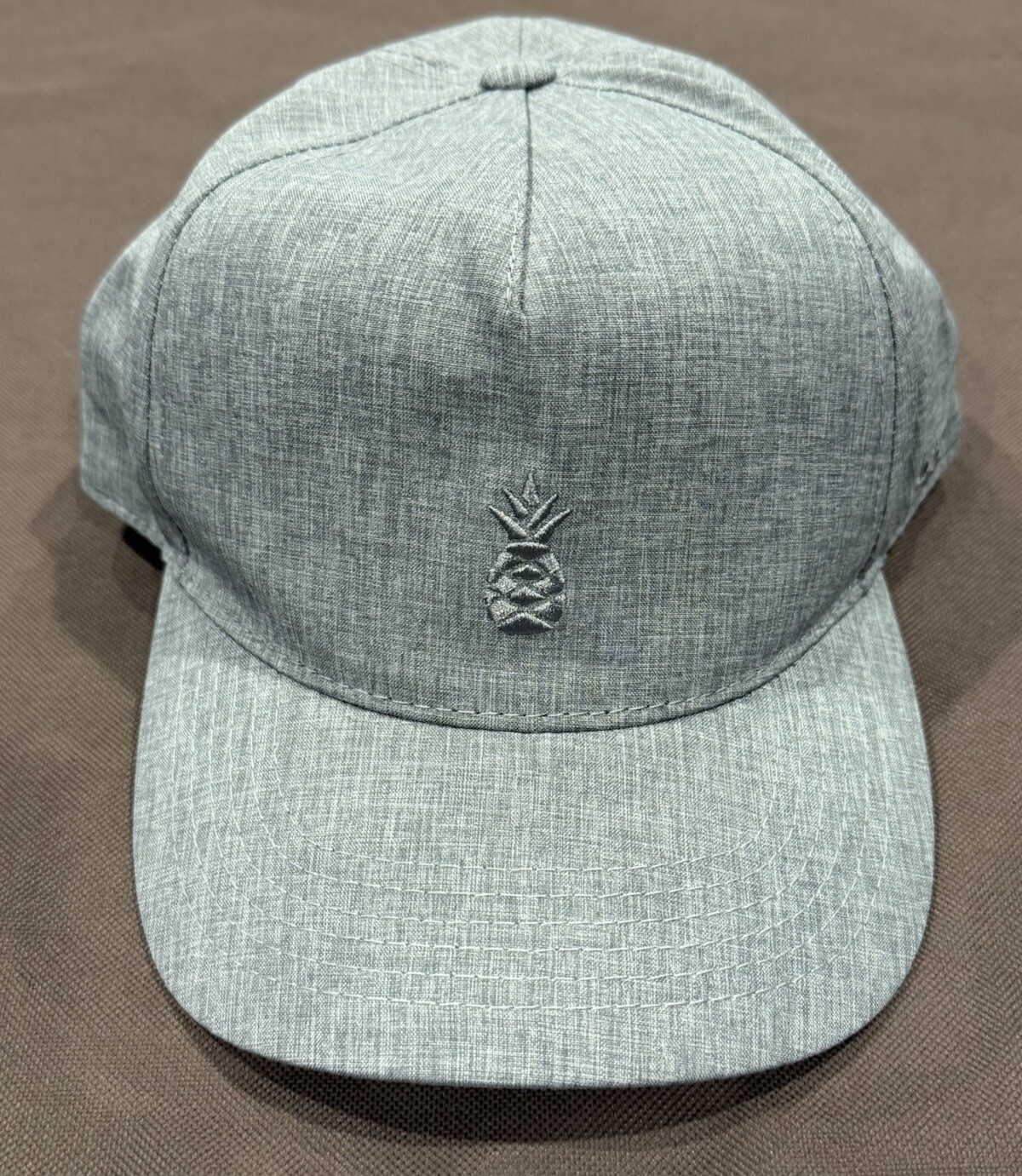 New Chubbies Golf Hat Snapback Gray Heather Embroidered Pineapple