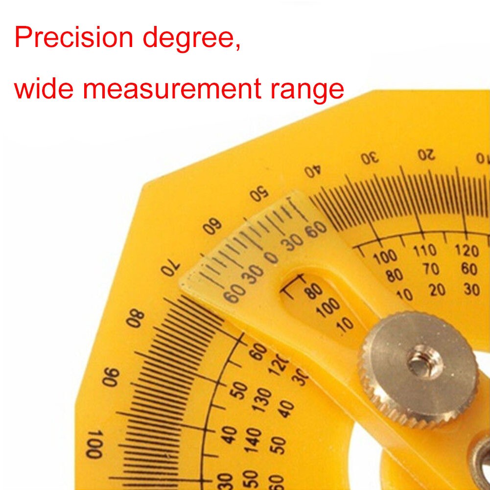 Portable 0-180° Angle Finder Plastic Protractor Goniometer Miter Gauge