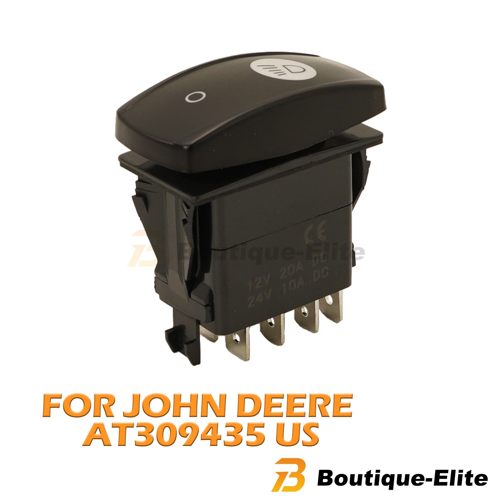 NEW 1PC Work Light Rocker Switch Fits For John Deere AT309435 US