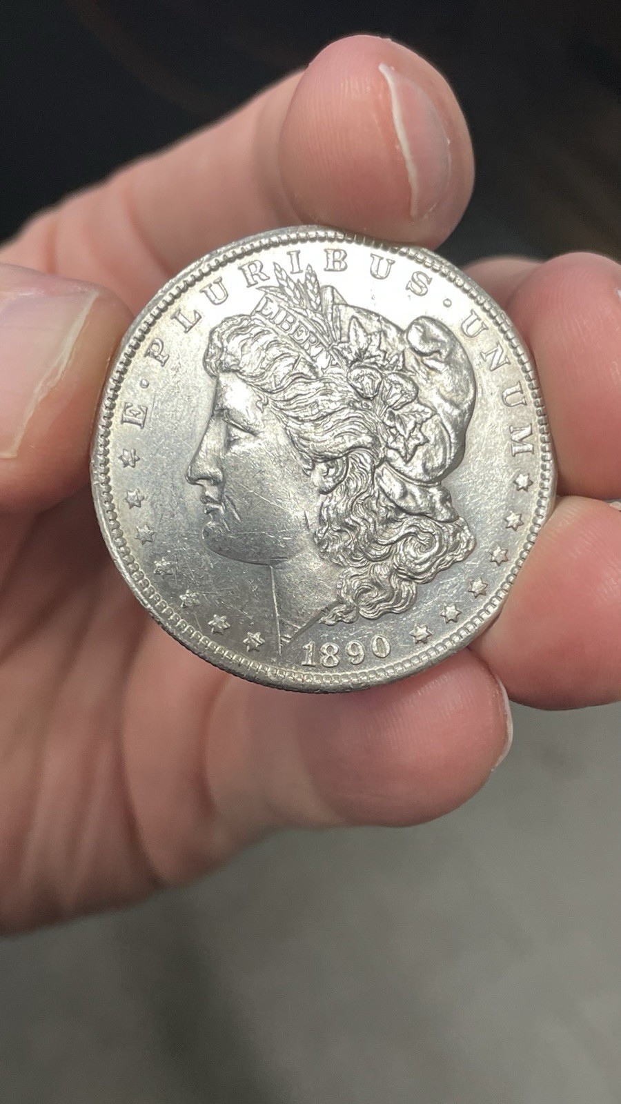 1890-S Morgan Dollar $1 BU -90% Silver