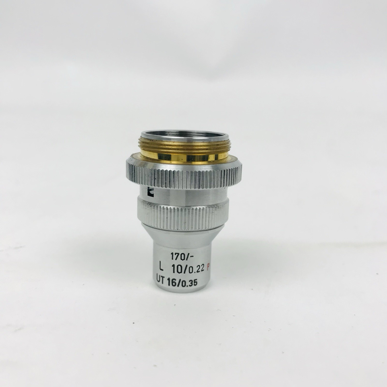 Leitz Wetzlar 170/- L 10/0.22 Microscope Objective Lens