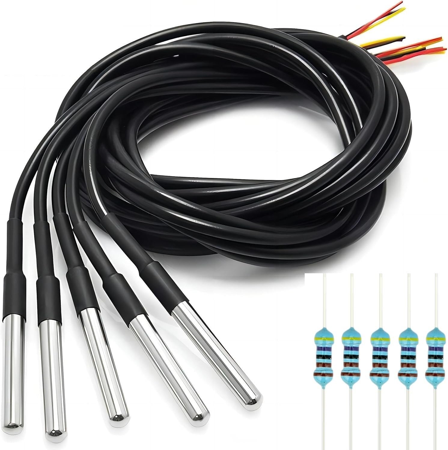 DS18B20 Temperature Sensor High-Accuracy Waterproof for Arduino Raspberry Pi ...