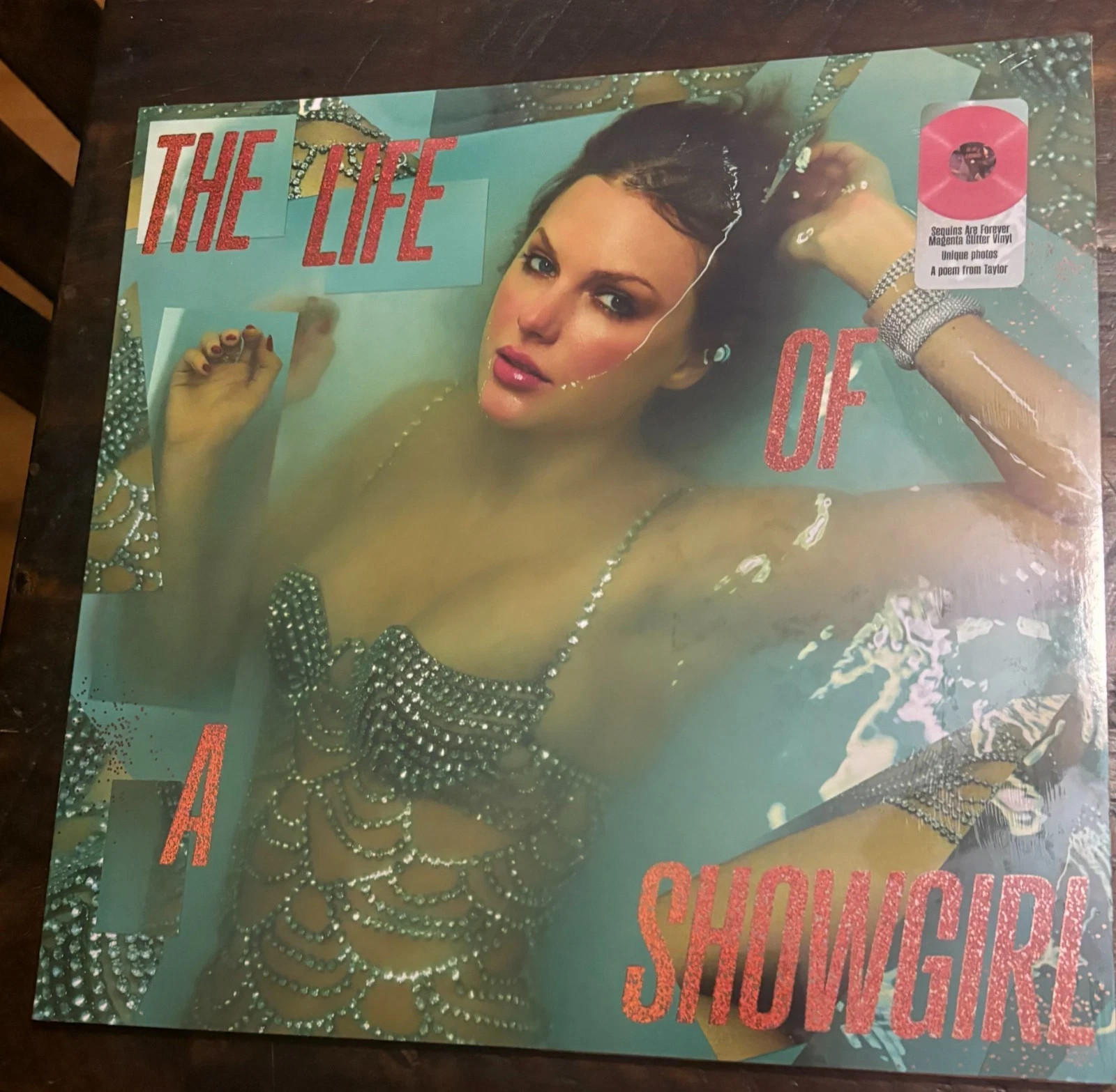 The Life of a Showgirl: Sequins Are Forever Magenta Glitter Vinyl Taylor Swift