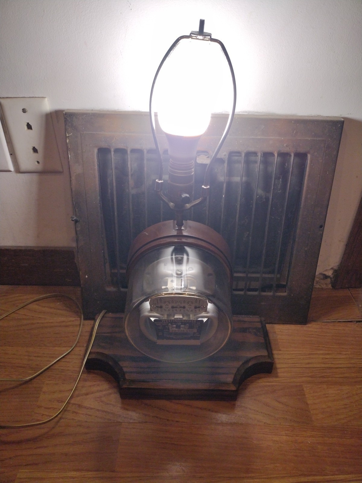Working Vintage Westinghouse Electrical Meter Lamp