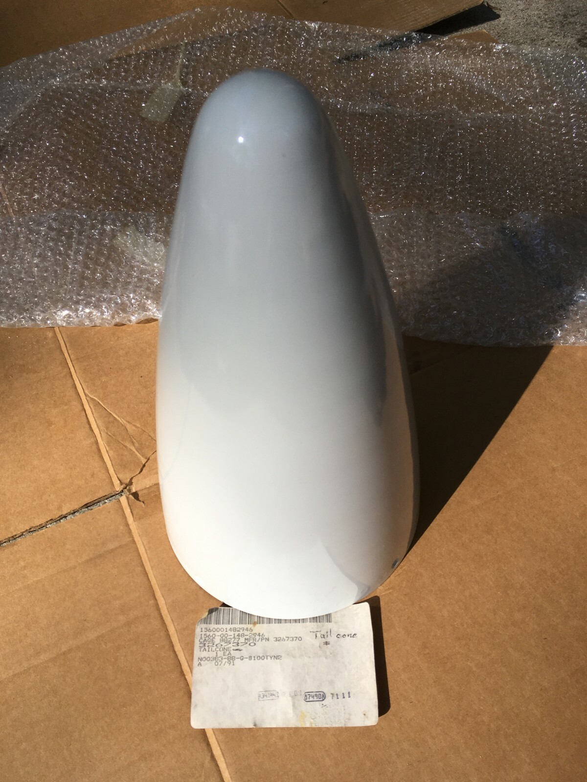 Prop/Tail cone.  Boeing Co. part number 3267370  NSN 1560001482946