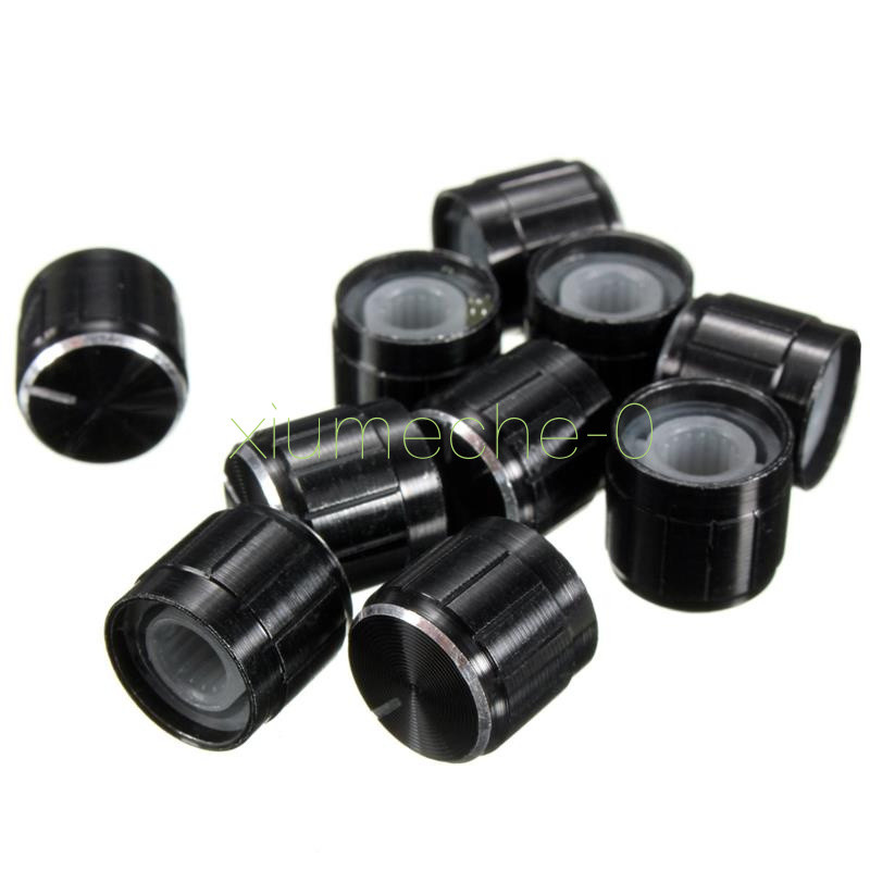 5pcs Volume Control Rotary Knobs For 6mm Dia Potentiometer Durable