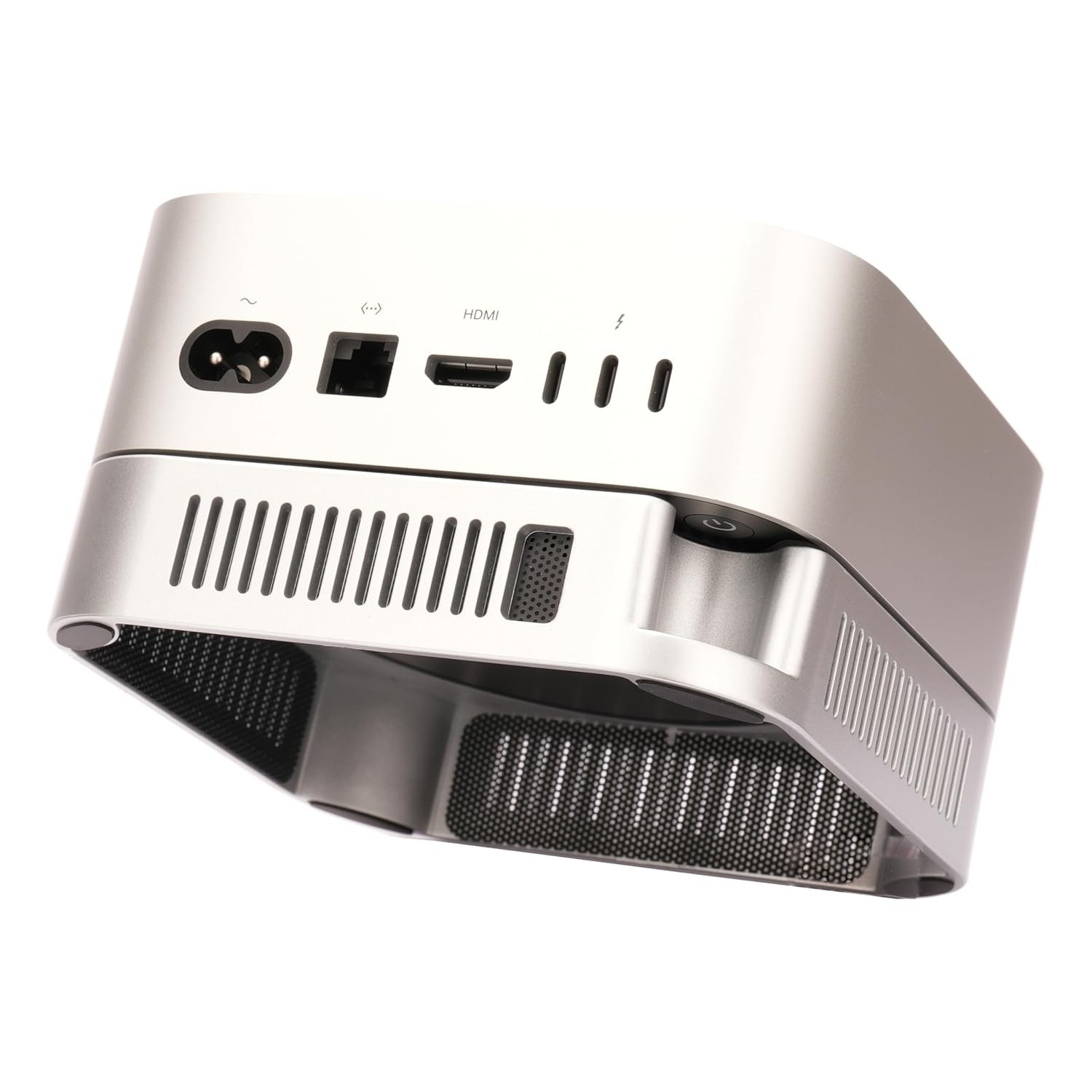 Mac mini M4 M5 Stand Silver Holder 2024-2026 Ventilation Heat Dissipation