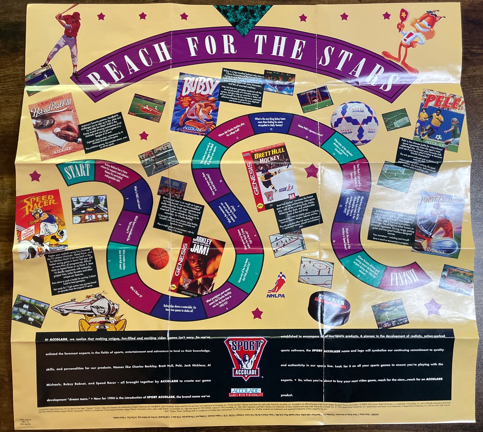 ACCOLADE, Reach For The Stars, Promotional Poster Insert