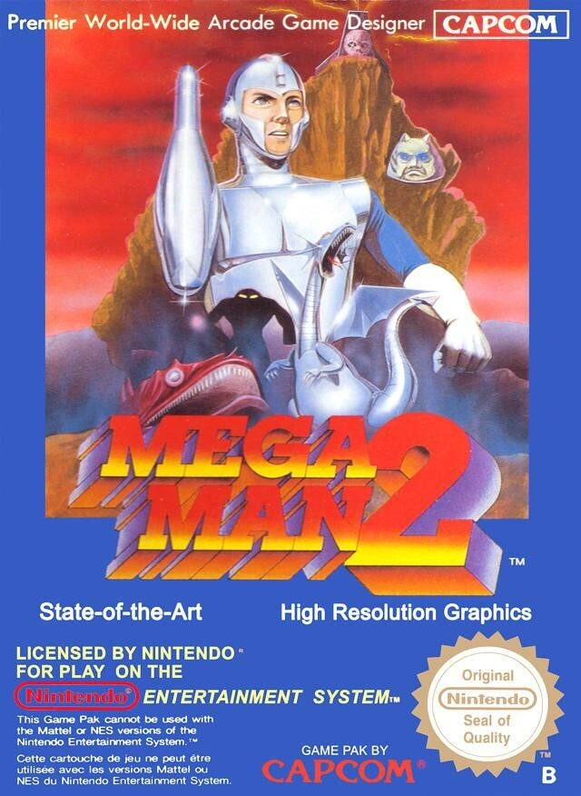 Nintendo Classic Art - Mega Man 2 Video Game Cover Poster 11x15