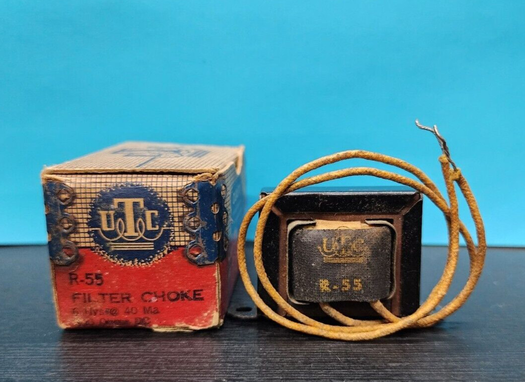 UTC R-55 Filter Choke Transformer 6 HYS @ 40mA