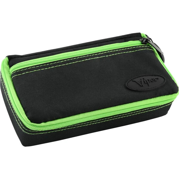 GREEN VIPER PLASMA  DART CASE WILL HOLD 1 SET FULLY LOADED DARTS