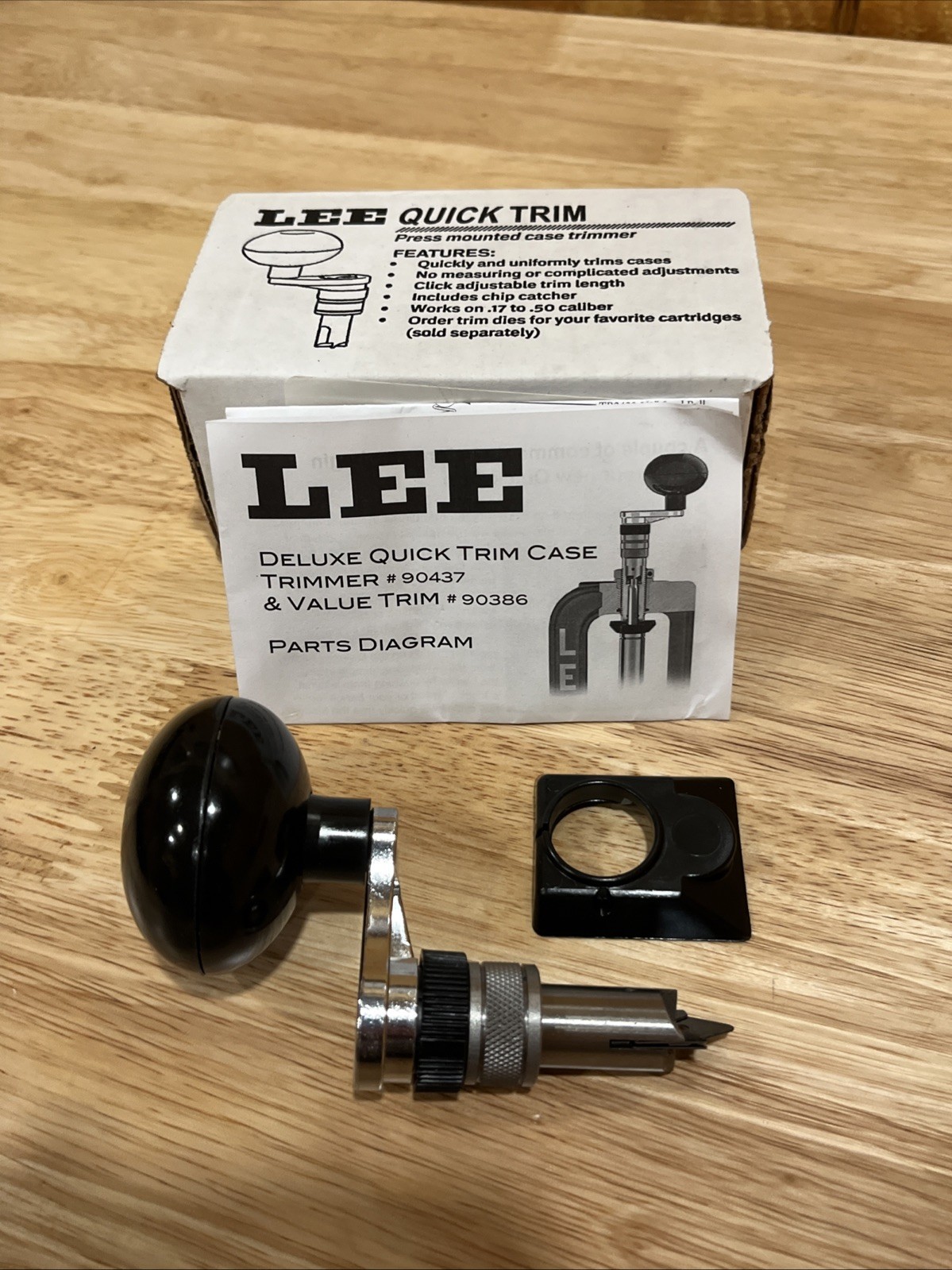 Lee Deluxe Quick Trim Case Trimmer - 90437 Reloading Opened Box