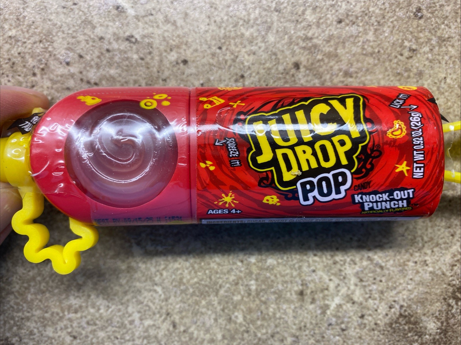 15 Juicy Drop Pops Assorted Flavor Lollipop Sour Liquid Candy